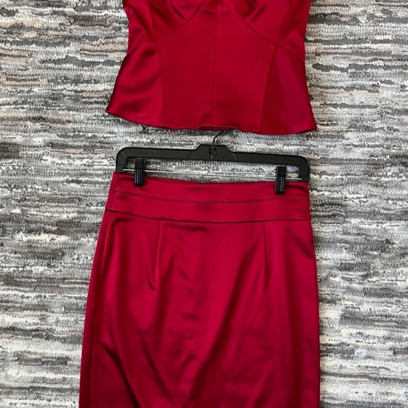 bebe Red Midi Dress - Picture 10 of 11